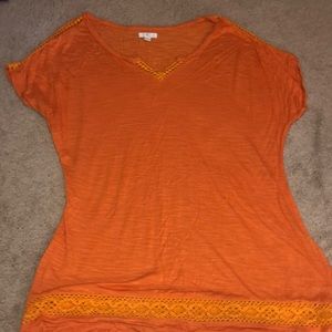 Charming Charlies Orange Tee
